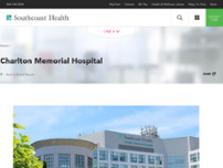 Charlton Memorial Hospital website screenshot