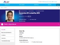 Website Screenshot Suzanne Loiselle, MD