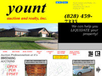 Yount Auction And Realty website screenshot