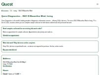 Website Screenshot Quest Diagnostics