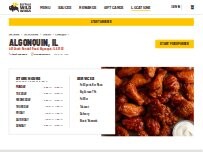 Website Screenshot Buffalo Wild Wings