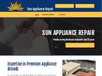 Website Screenshot Sun Appliance Repair