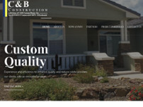 C & B Custom Homes Inc website screenshot