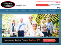 Home Helpers Dallas website screenshot