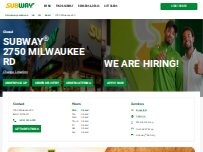 Website Screenshot Subway