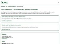 Website Screenshot Quest Diagnostics