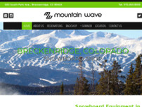 Mountain Wave Ski & Snowboard website screenshot