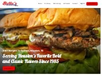 Website Screenshot Bubba's Texas Burger Shack