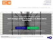 Website Screenshot Arcadia Self Storage