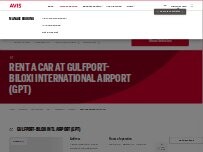 Website Screenshot Avis Car Rental