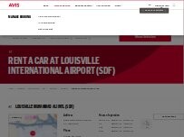 Website Screenshot Avis Car Rental
