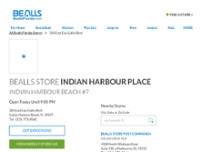 Screenshot for https://stores.beallsflorida.com/fl-indian-harbour-beach-204-east-eau-gallie-blvd.html