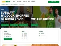 Website Screenshot Subway