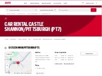 Website Screenshot Avis Car Rental
