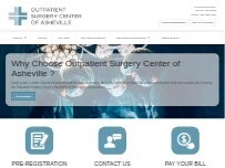 Website Screenshot Outpatient Surgery Center of Asheville