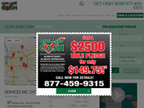 Quik Lend Cash website screenshot