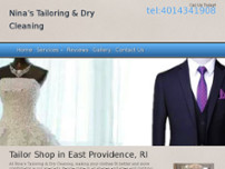 Nina’s Tailoring & Dry Cleaning website screenshot