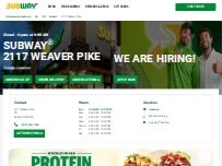 Website Screenshot Subway