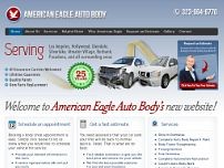 American Eagle Auto Body & Paint website screenshot