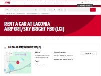 Website Screenshot Avis Car Rental