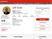 Website Screenshot Jeff Smith - State Farm insurance Agent