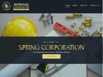 Website Screenshot Spring Corporation