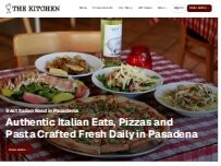 Website Screenshot The Kitchen Italian Cafe & Pizzeria