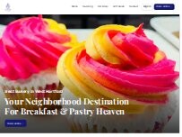 Website Screenshot Elmwood Pastry Shop