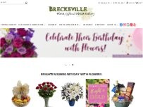 Website Screenshot Brecksville Florist & Gifts