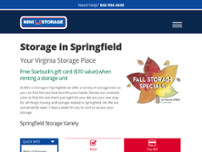 Mini U Storage website screenshot