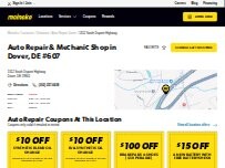Website Screenshot Meineke Car Care Center