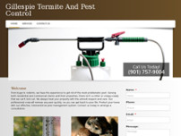 Gillespie Termite And Pest Control website screenshot