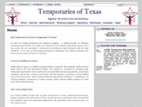 Temporaries of Texas website screenshot