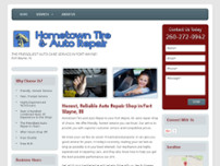 Hometown Tire and Auto Repair website screenshot