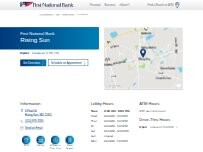 Website Screenshot First National Bank