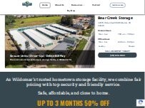 Website Screenshot Bear Creek Storage