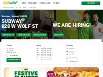 Website Screenshot Subway