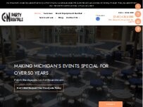 Website Screenshot C & N Party Rental