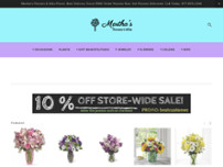 Martha's Flowers & Gifts website screenshot