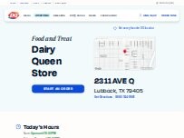 Website Screenshot Dairy Queen