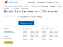 Banner Bank In Sacramento 1 Parkcenter Drive Banks In