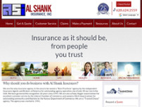 Al Shank Insurance website screenshot