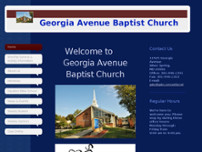Georgia Avenue Baptist Church website screenshot