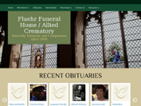 Fluehr Funeral Home website screenshot