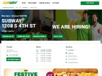Website Screenshot Subway