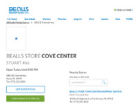 Bealls Store website screenshot