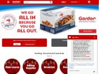 Website Screenshot Gordon Food Service Store