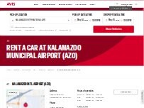Website Screenshot Avis Car Rental