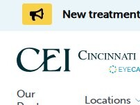 Website Screenshot Cincinnati Eye Institute