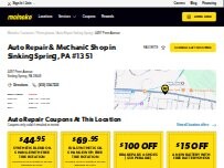 Website Screenshot Meineke Car Care Center